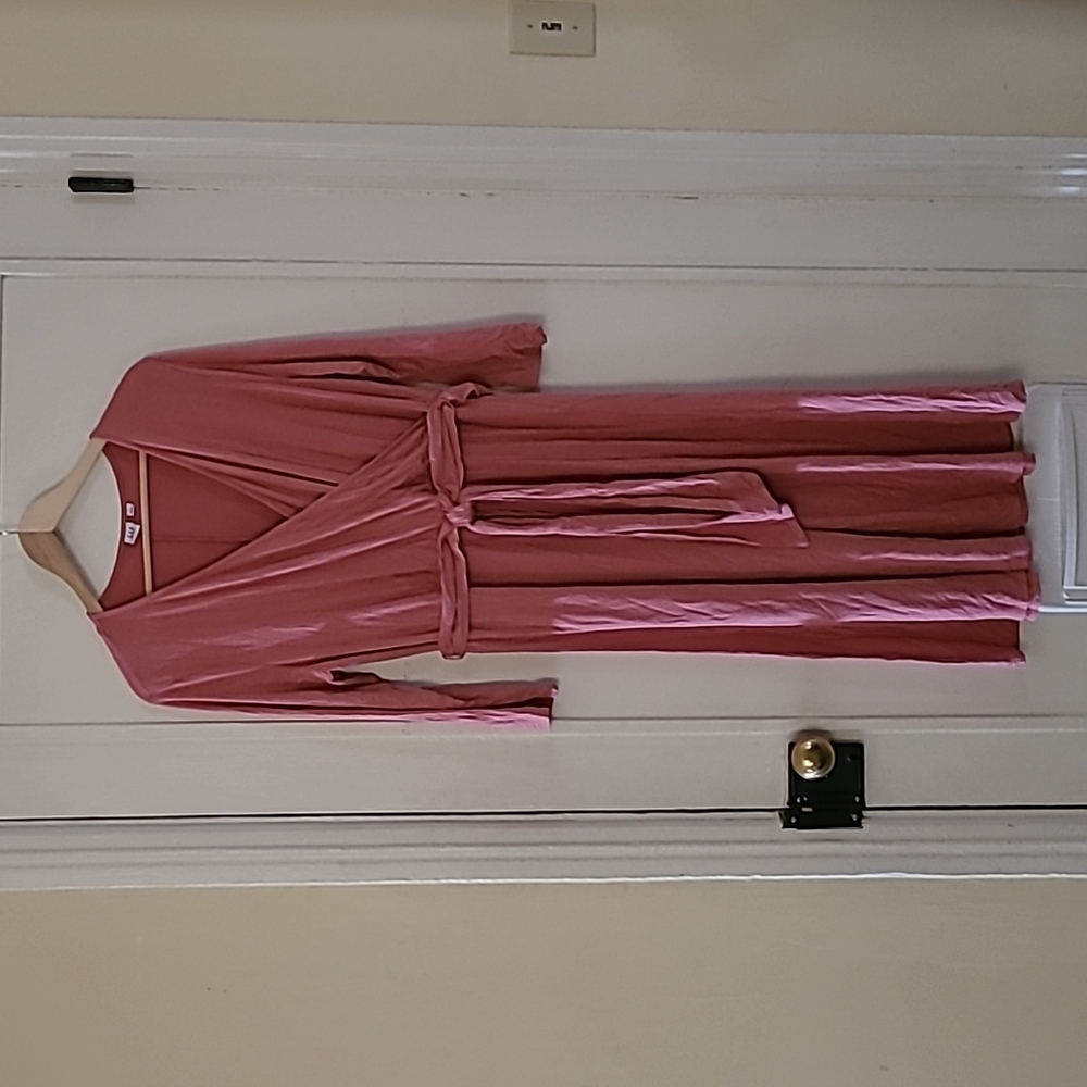 Gap salmon wrap dress